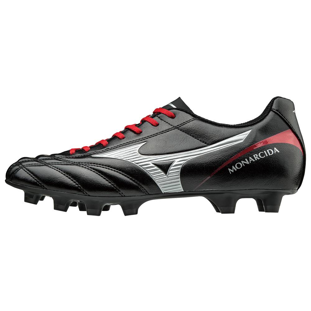 Mizuno Monarcida 2 FS MD - Erkek Krampon - Siyah/Gümüş Türkiye (QBXNVM-695)